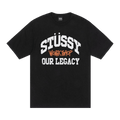 Stussy x Our Legacy Work Shop Collegiate Tee "Black"