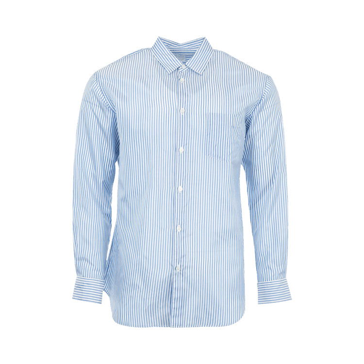 Comme des Garçons SHIRT Cupro Long-Sleeve Shirt "Stripe"