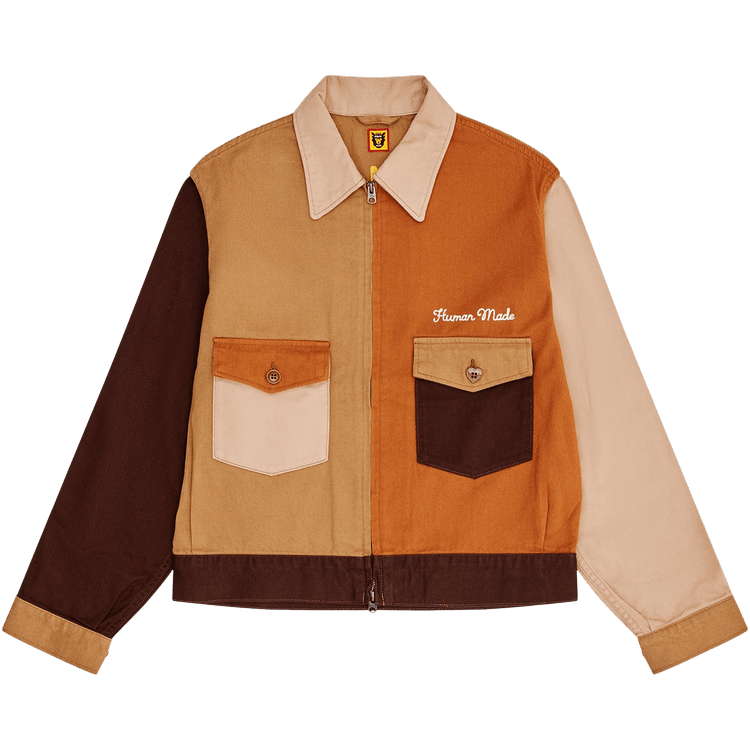 Human Made Zip-Up Work Jacket "Brown"