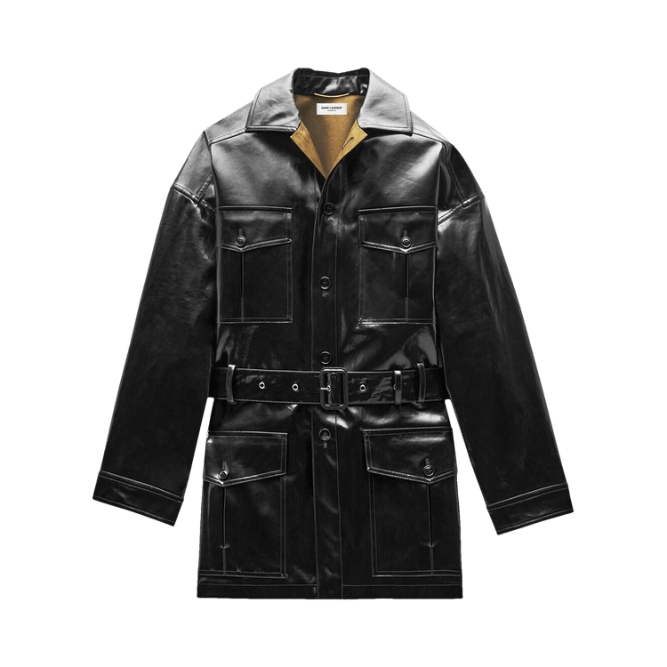 Saint Laurent Saharienne Jacket "Black/Khaki"