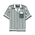 Wales Bonner June Bowling Shirt "Ivory/Green"
