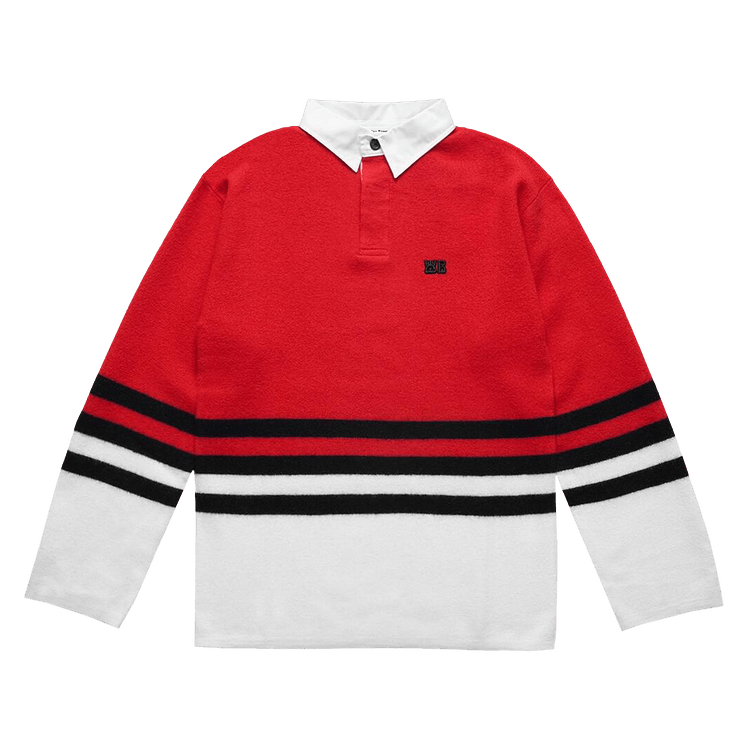 Wales Bonner Cypher Polo Shirt "Red/Multicolor"