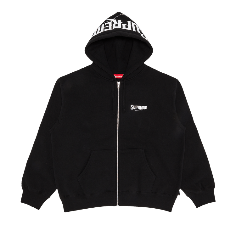 Supreme Mister Cartoon Zip Up Hooded Sweatshirt "Black"