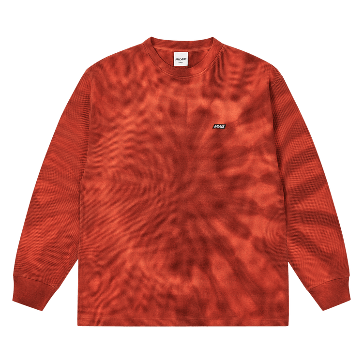Palace Tie-Dye Waffle Long-Sleeve "Burnt Orange"