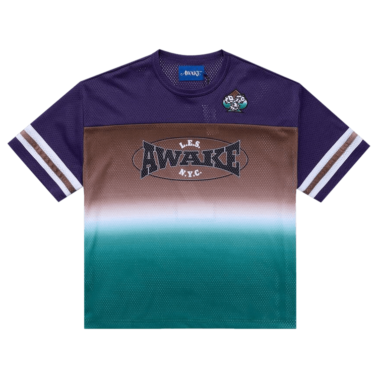 Awake NY Mesh Football Jersey "Brown/Multicolor"