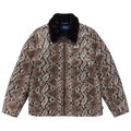 Awake NY Snake Skin Fur Coat "White"