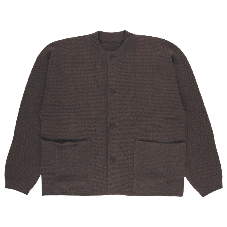 Homme Plissé Issey Miyake Rustic Knit Sweater "Brown"