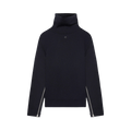 Courrèges Oversized Mockneck Knit Sweater "Black"