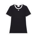 Courrèges Signature Contrast T-Shirt "Black/Heritage White"