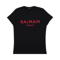 Balmain Logo Fitted T-Shirt "Black/Red"