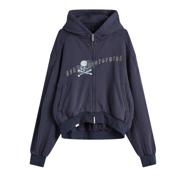 Mastermind Japan x C2H4 Profile Zip-Up Hoodie "Mist Navy"