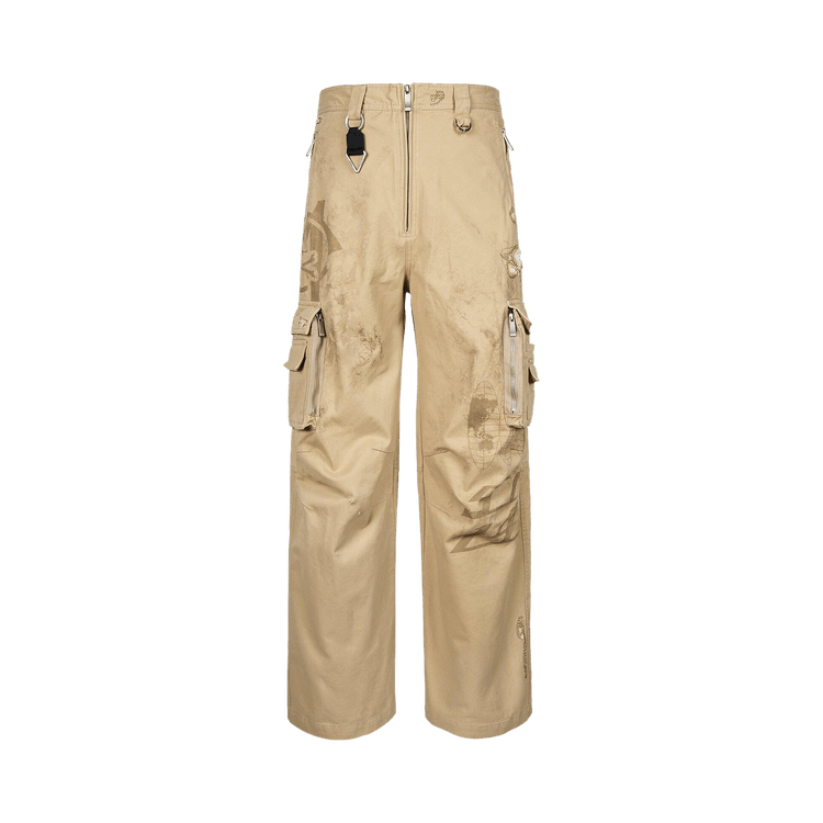 Mastermind Japan x C2H4 Construction Work Pants "Muddy Khaki"