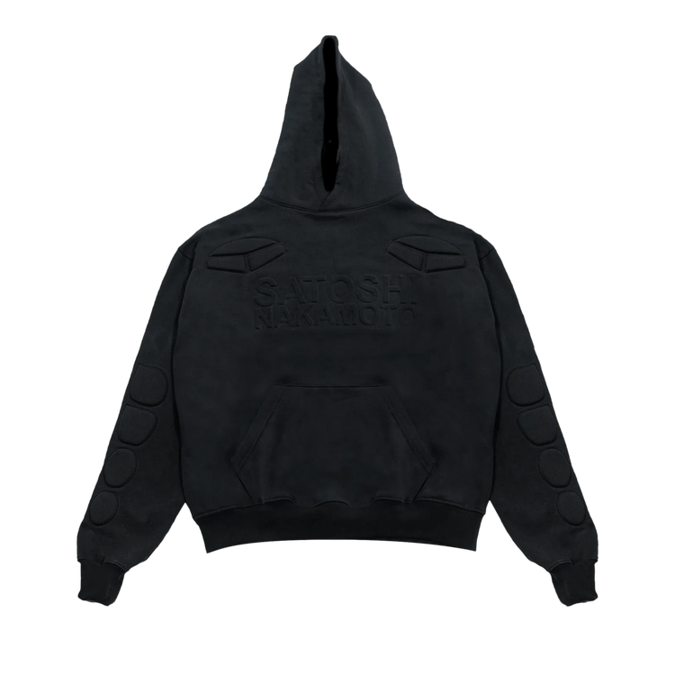 Satoshi Nakamoto Moto Hoodie "Black"
