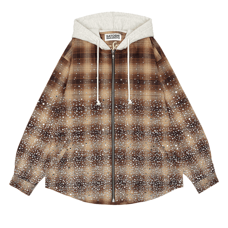 Satoshi Nakamoto Other Scenes Shattered Glass Hoodie "Brown"