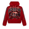 Hellstar Halloween Skeleton Airbrushed Hoodie "Red"