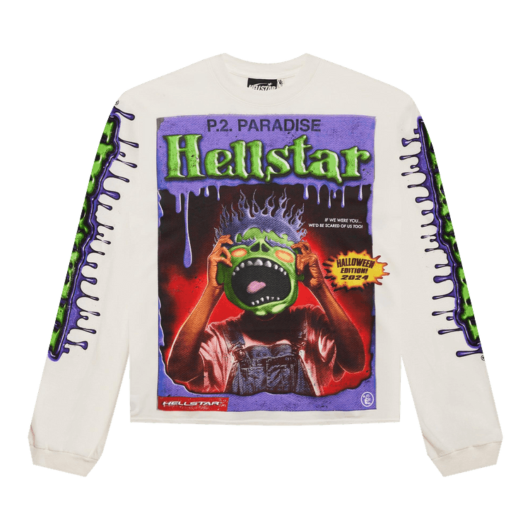Hellstar Horror Book Long-Sleeve "White"