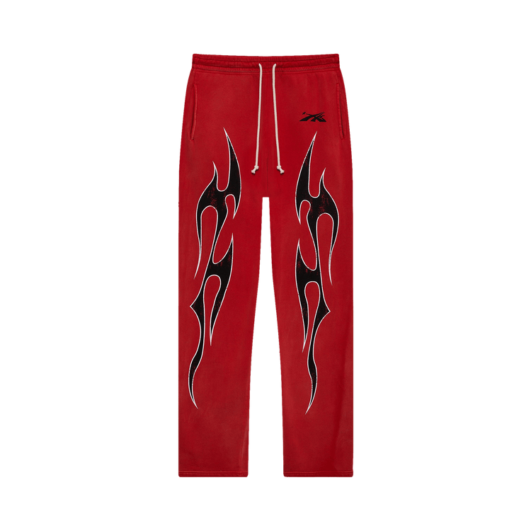 Hellstar Halloween Flame Sweatpants "Red"
