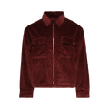 Nahmias Corduroy Long-Sleeve Boxy Zip Up "Saffron"