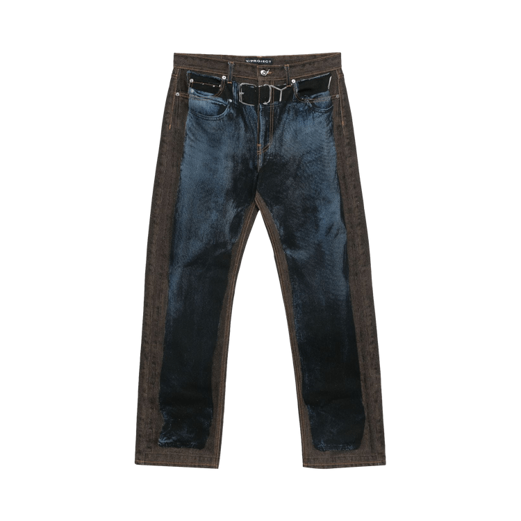 Y/Project Trompe L'Oeil Jeans 'Blue/Brown'