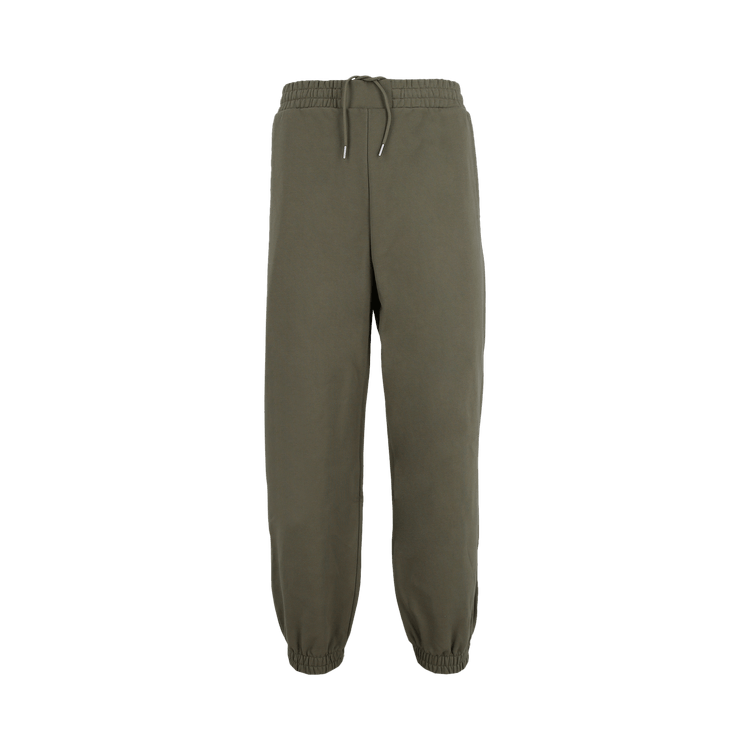 Alexander McQueen Small Metal Logo Sweatpants "Military Khaki"