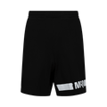 Alexander McQueen Redacted Logo Sweatshorts "Darkest Black"