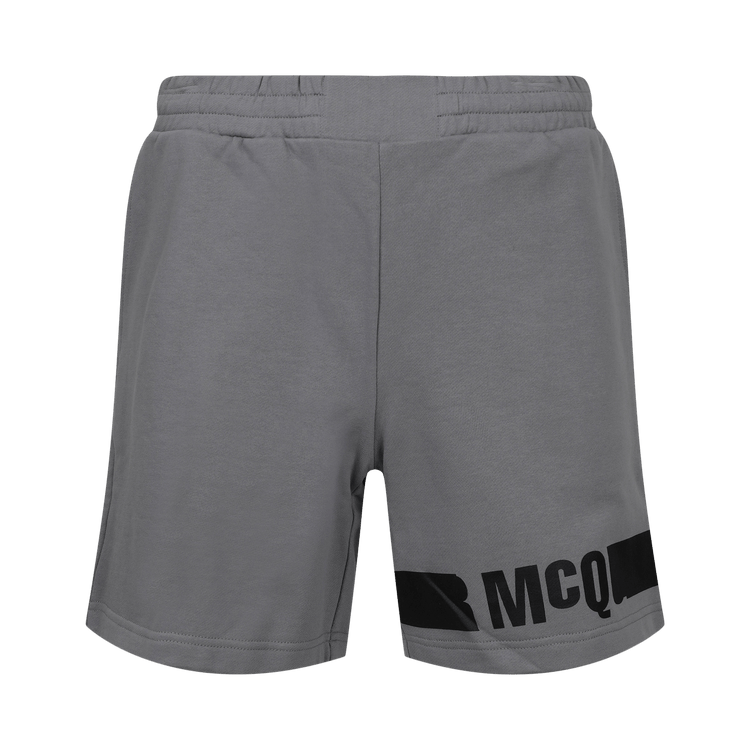 Alexander McQueen Redacted Logo Sweatshorts "Silver"