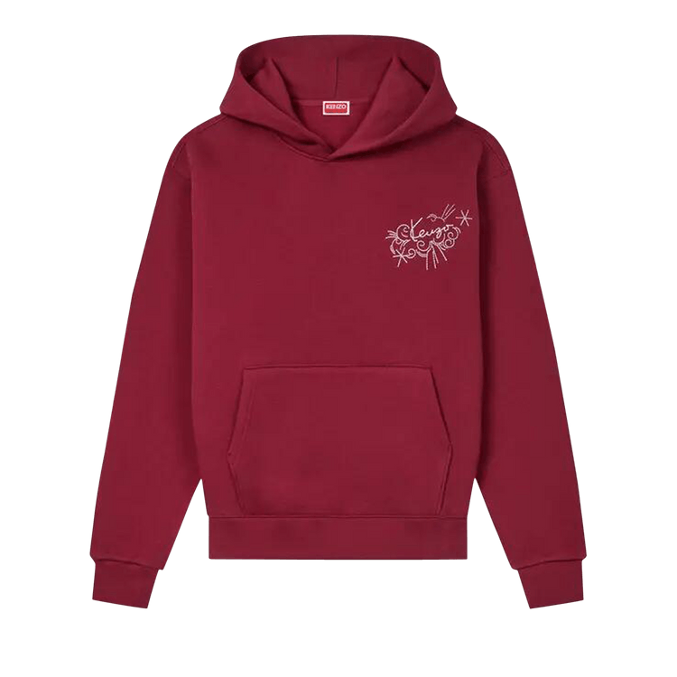 Kenzo Gots Star Tiger Embroidered Classic Hoodie "Burgundy"