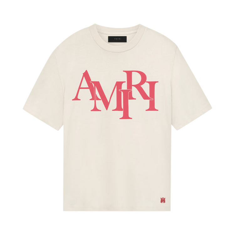 Amiri Staggered Tee Beige "Cream"