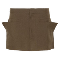 Rick Owens Cut-Off Mini Skirt "Forest"