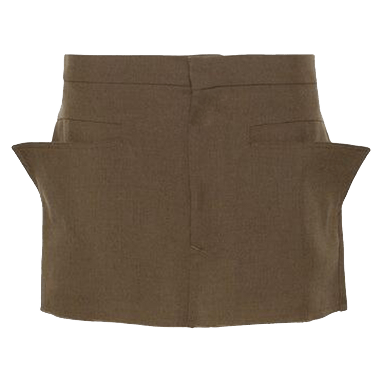 Rick Owens Cut-Off Mini Skirt "Forest"