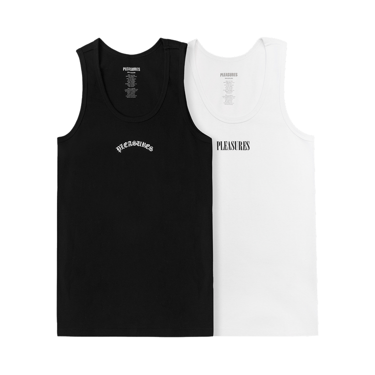 Pleasures Standard Tank Top (2 Pack) "Black/White"