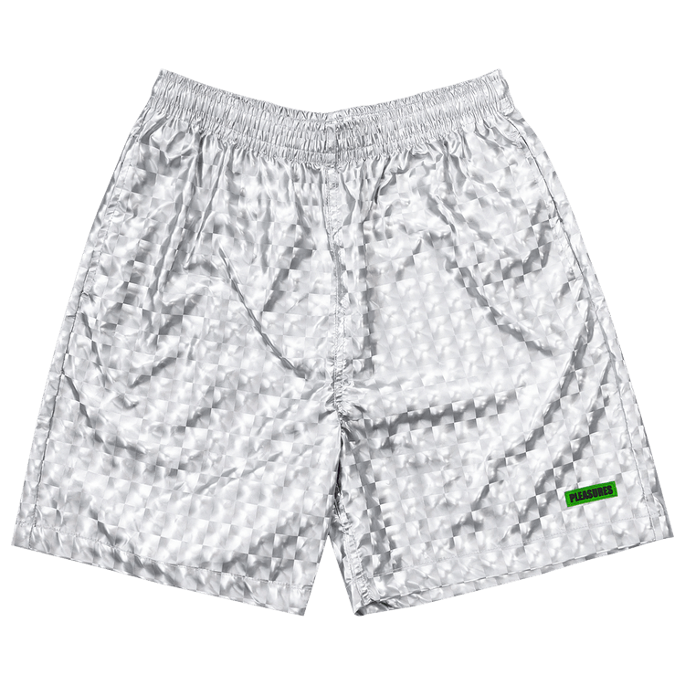 Pleasures Pulley Active Shorts "Silver"