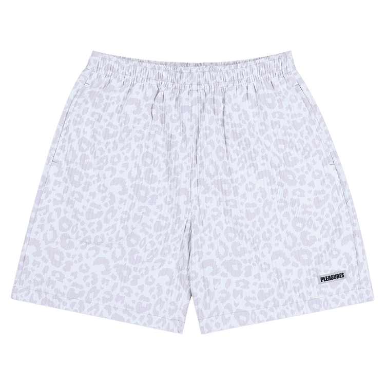 Pleasures Leopard Active Shorts "White"