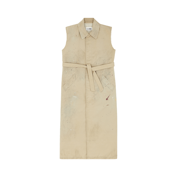 MM6 Maison Margiela Gabardine Gilet "Beige"