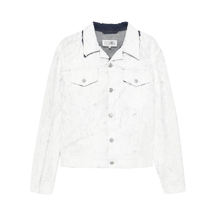 MM6 Maison Margiela Denim Sports Jacket "White"