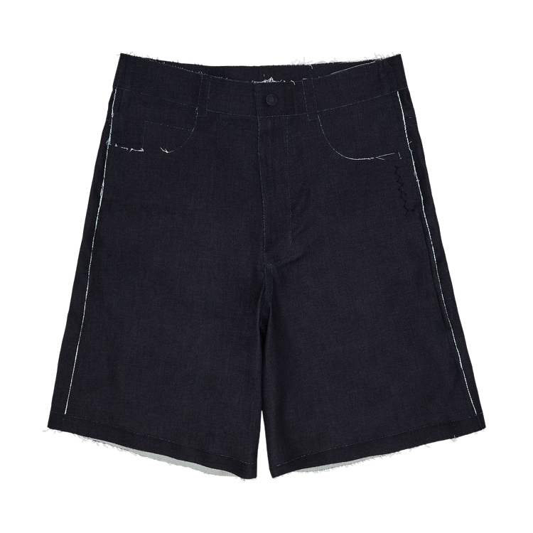 Marni Trompe L'Oeil Stretch Denim Trousers 'Dark Blue'