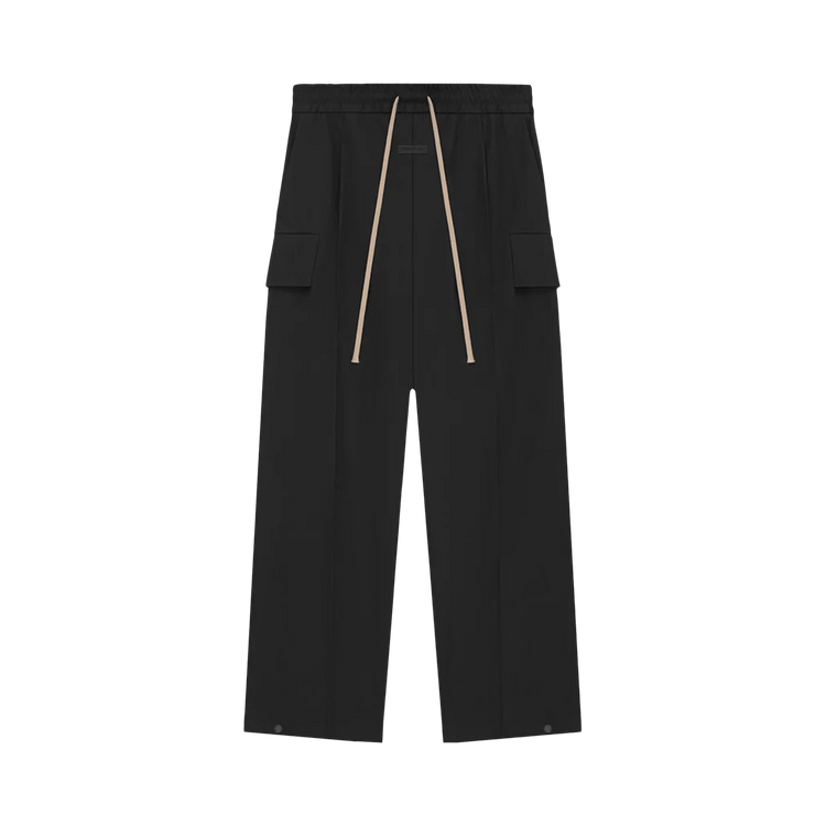 Fear of God Logo Patch Drawstring Cargo Pants "Black"