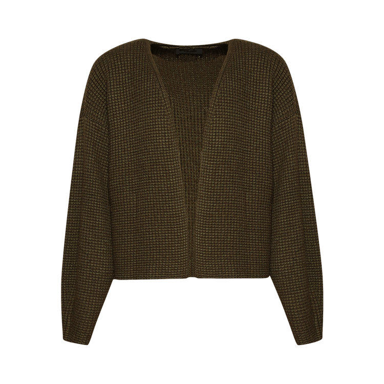 Fear of God Essentials Heavy Waffle Cardigan "Military"