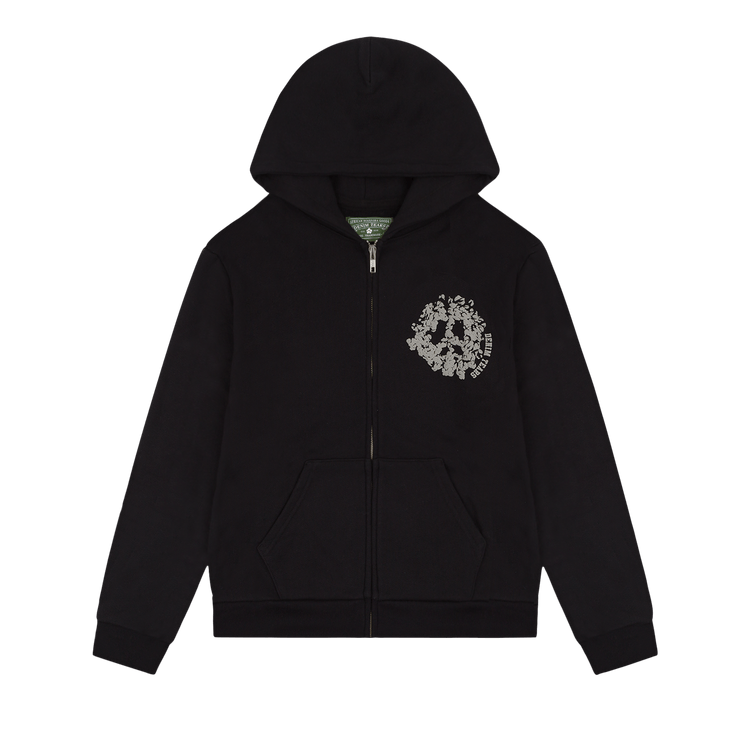 Denim Tears University Zip Hoodie "Black/Grey"