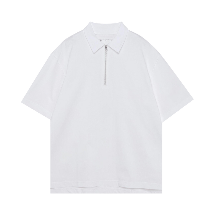 Sacai Jersey Polo Shirt "White"