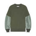 Sacai Nylon Twill x Sponge Sweat Pullover "B/Khaki"