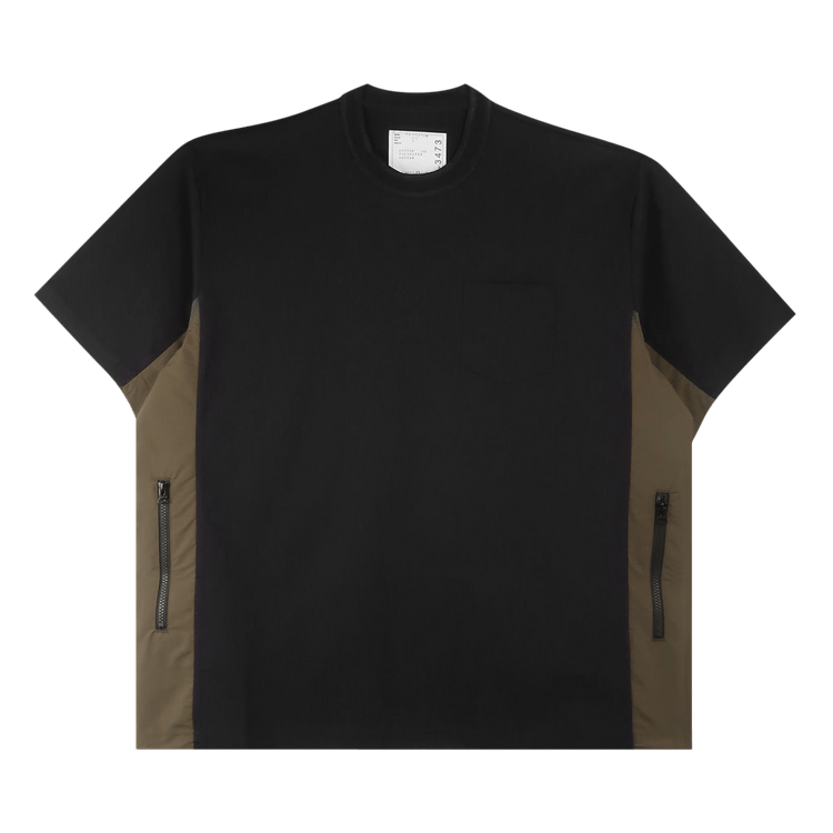 Sacai Jersey T-Shirt "Navy/Khaki"
