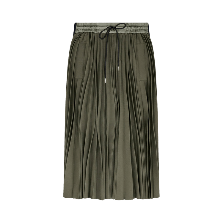 Sacai Technical Jersey Skirt "Khaki"