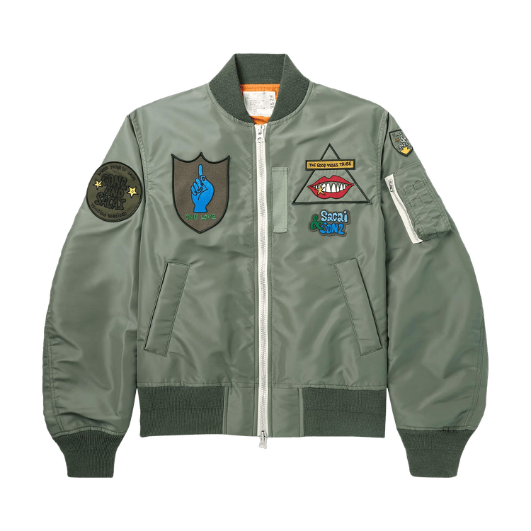 Sacai Gonz Nylon Twill Blouson "B/Khaki"