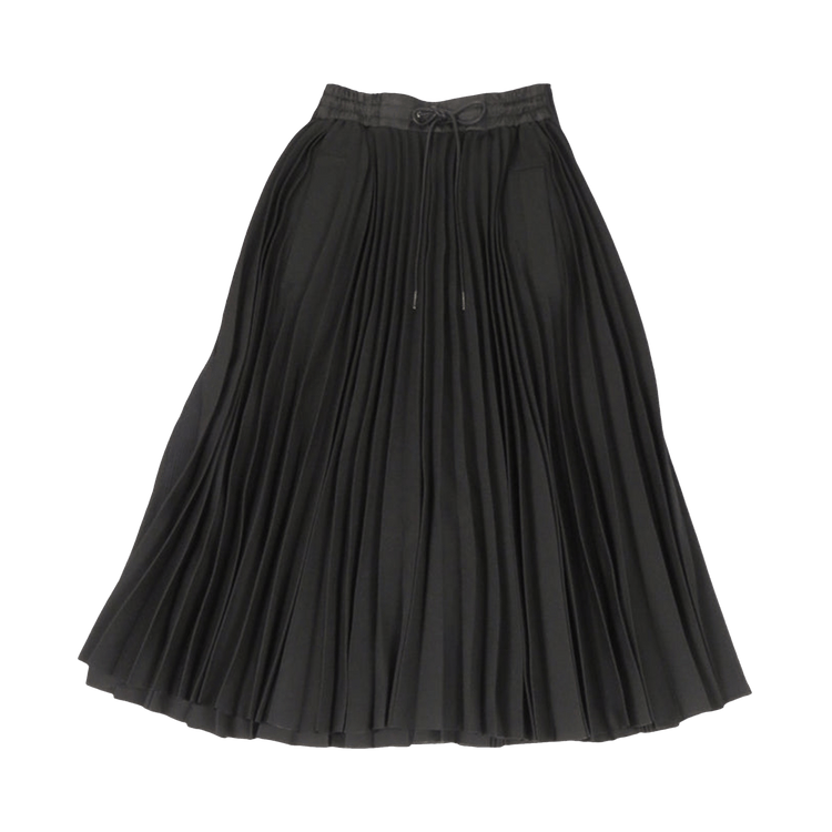Sacai Technical Jersey Skirt "Black"