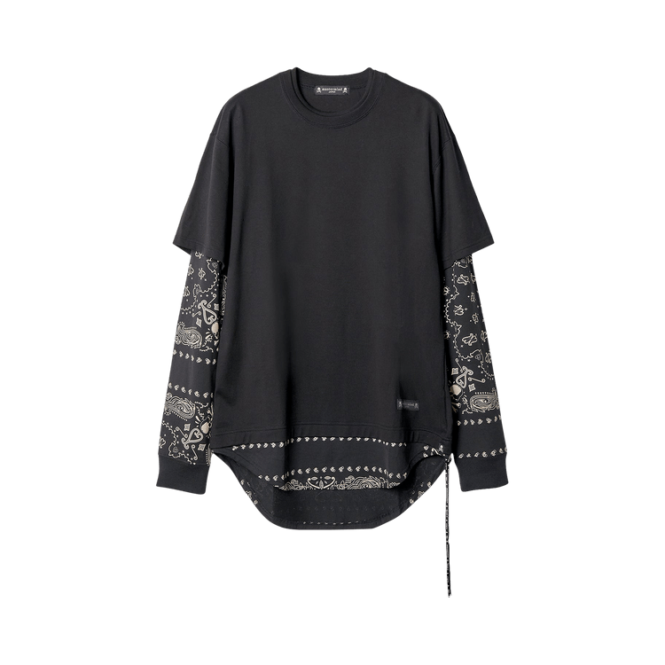 Mastermind Bandana Layered Tee "Black"