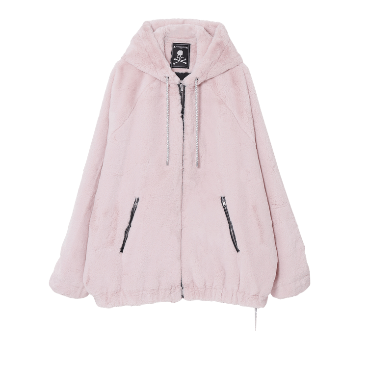 Mastermind World Faux Fur Hooded Jacket "Pink"