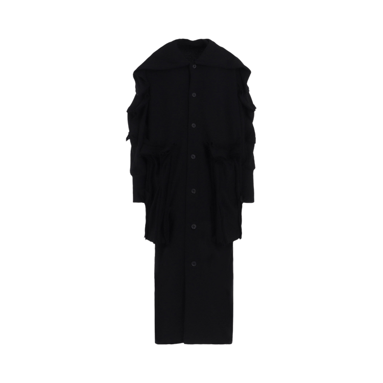 Yohji Yamamoto Box Detail Long Cardigan "Black"