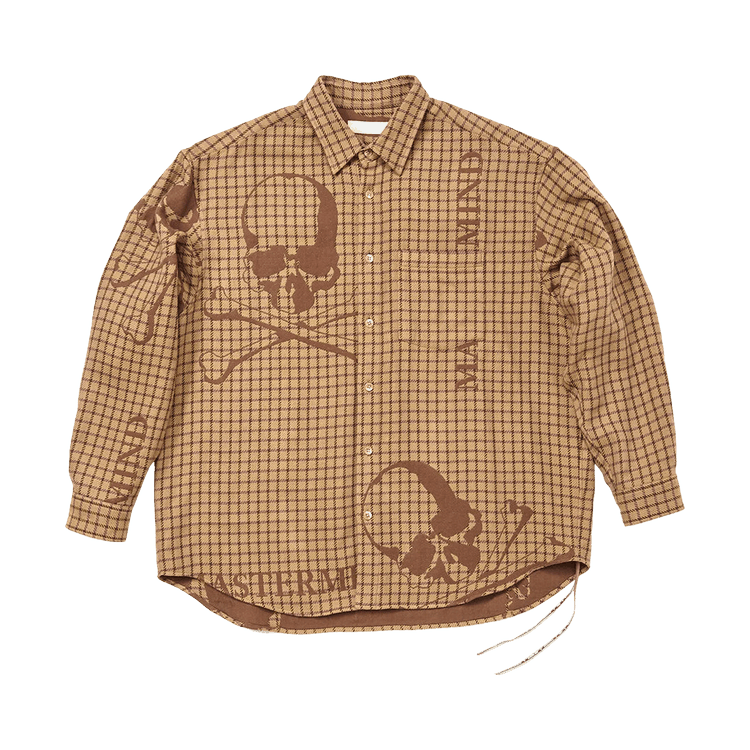 Mastermind World Plaid Flannel Shirt "Brown"