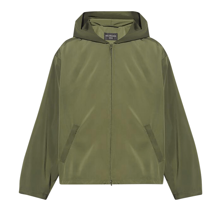 Balenciaga Hooded Rain Jacket "Khaki"